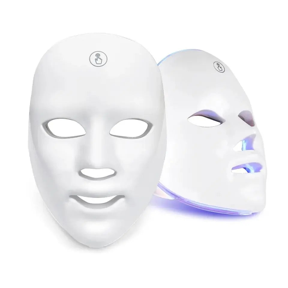 1 Piece USB Rechargeable Facial Mask, 7 Color LED Beauty Mask, Comfort Skin Care Mask Facial Beauty Massagers, Ideal Gift for Women, Personal Skincare Products for Home